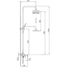 Душевая стойка со смесителем FRAP H86 F2486