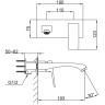 Встраиваемый смеситель для раковины FRAP H76 F1276